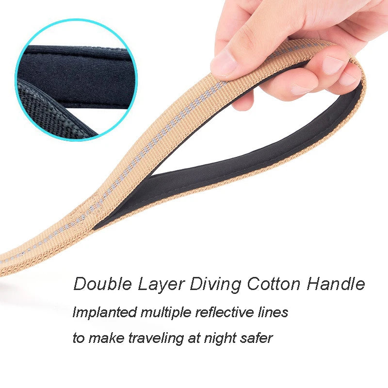 Heavy Duty Tactical Bungee Dog Leash & Car Seatbelt