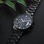Personalized Black Engraved Chronograph Watch
