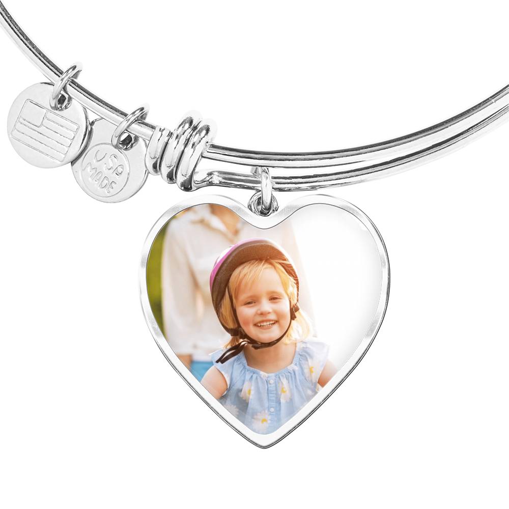 Custom Luxury Heart Bangle