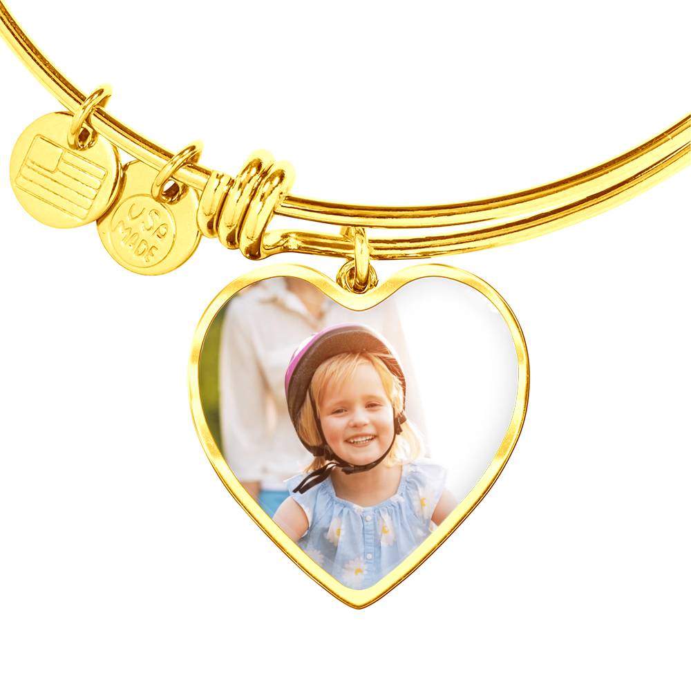 Custom Luxury Heart Bangle