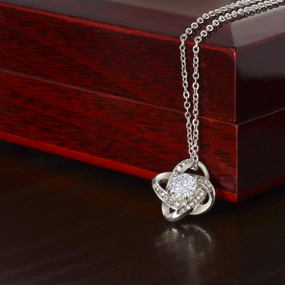 No Rain, No Flowers- Love Knot Necklace