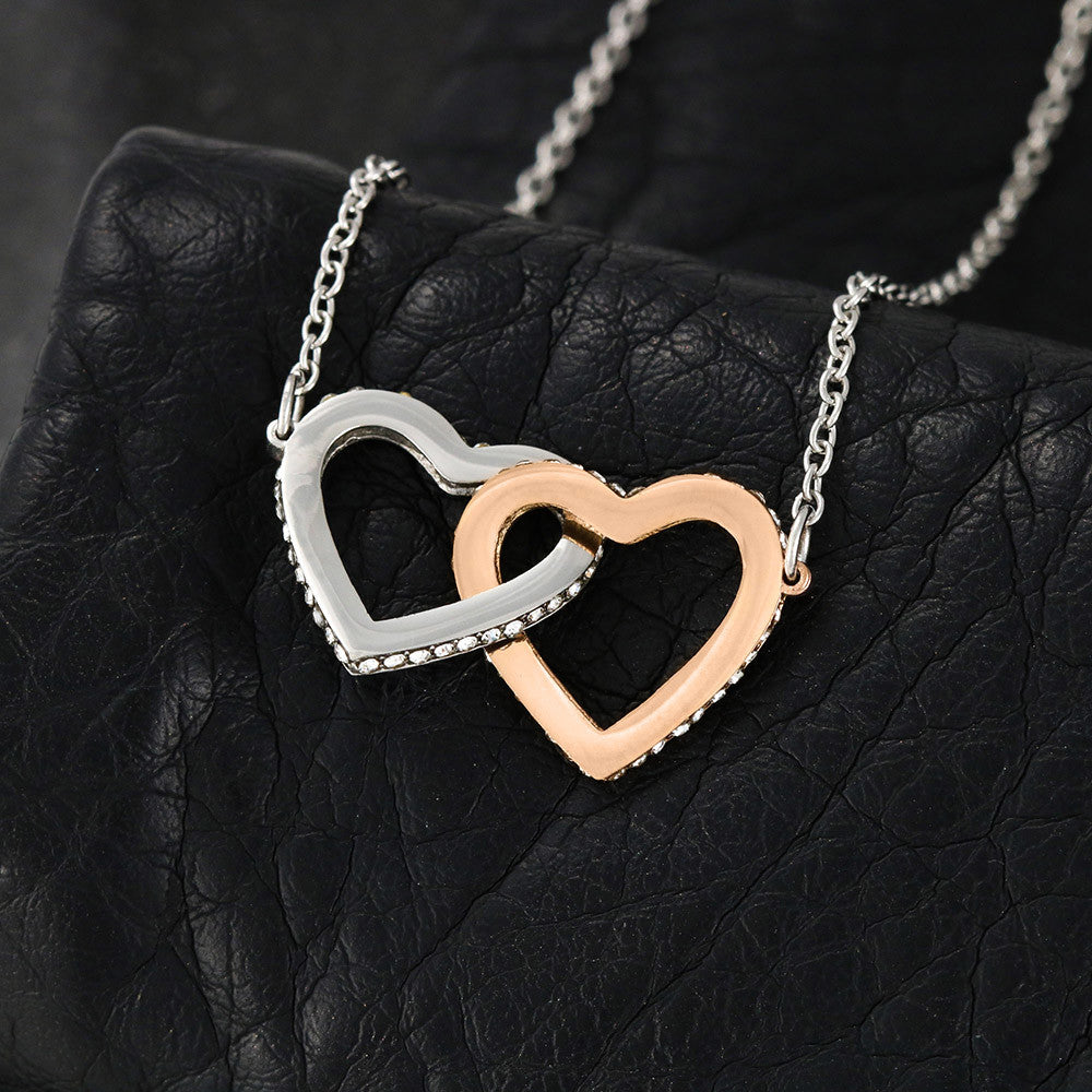 No Rain, No Flowers- Interlocking Hearts Necklace