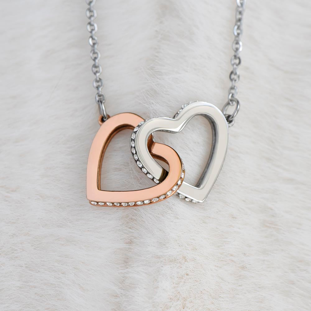 No Rain, No Flowers- Interlocking Hearts Necklace