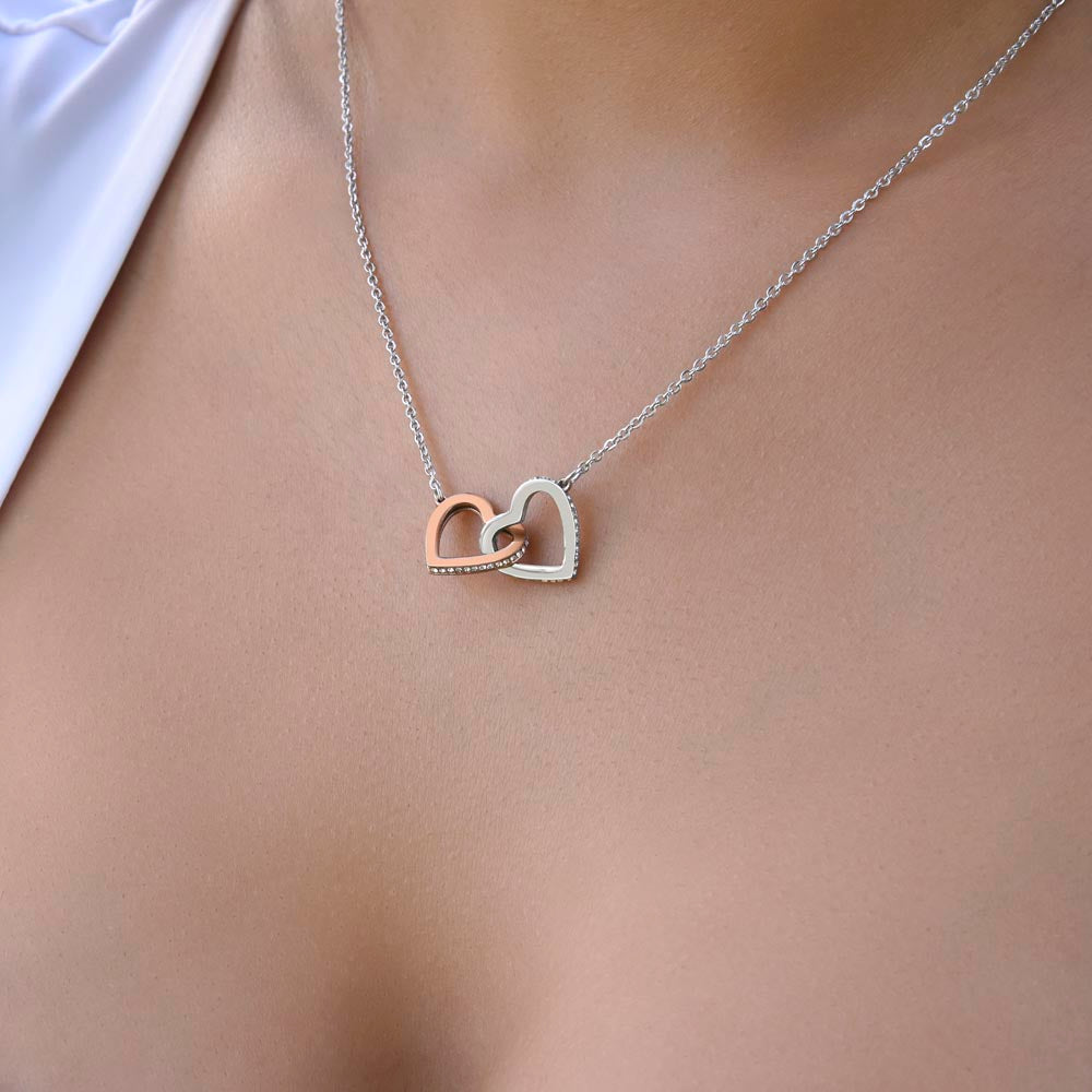 No Rain, No Flowers- Interlocking Hearts Necklace