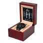 To My Dad - For All The Words That Go Unsaid - Black Chronograph Watch