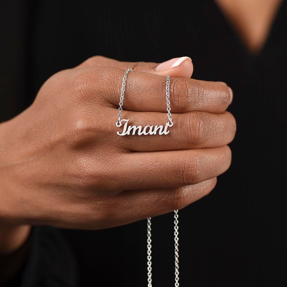 No Rain, No Flowers- Custom Name Necklace