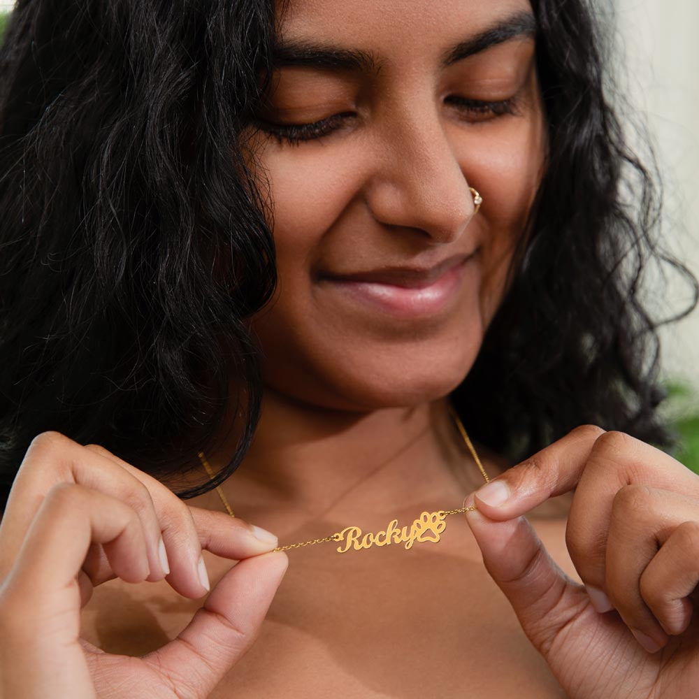 Name & Paw: Custom Crafted Pendant Necklace