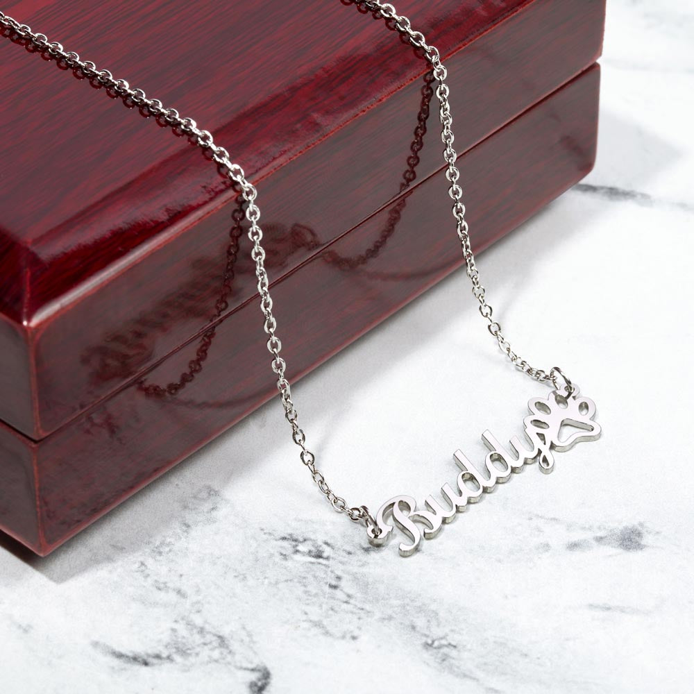 Name & Paw: Custom Crafted Pendant Necklace