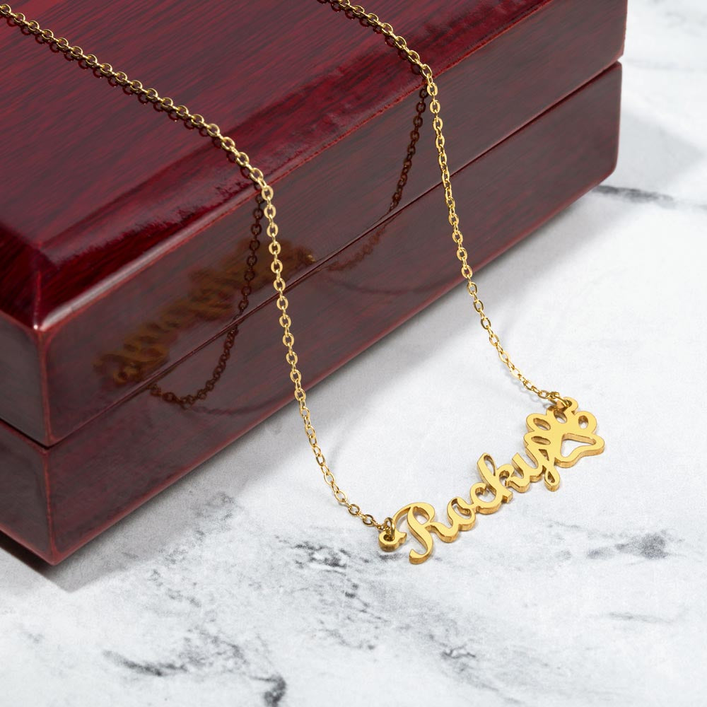 Name & Paw: Custom Crafted Pendant Necklace