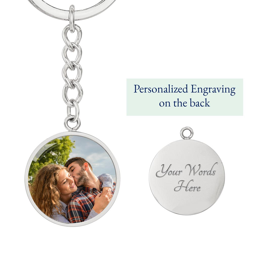 Personalized Round Photo Keychain