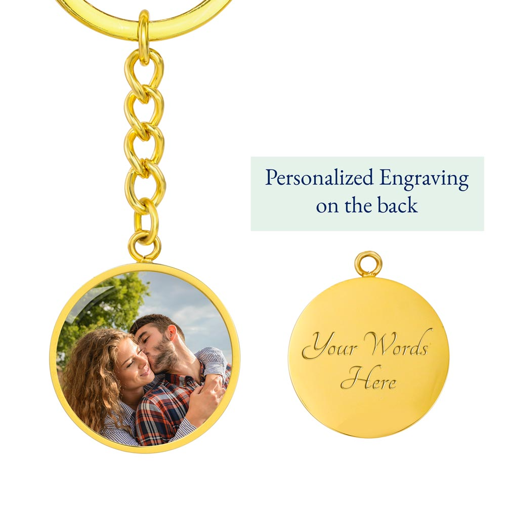 Personalized Round Photo Keychain