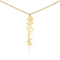 No Rain, No Flowers - Personalized Birth Flower & Name Necklace