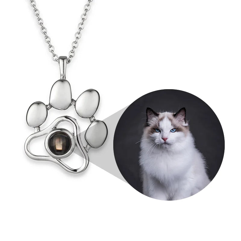 Customized Pet Photo Projection Necklace 