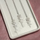 No Rain, No Flowers - Personalized Birth Flower & Name Necklace