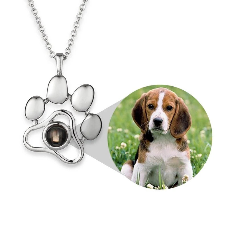 Customized Pet Photo Projection Necklace 