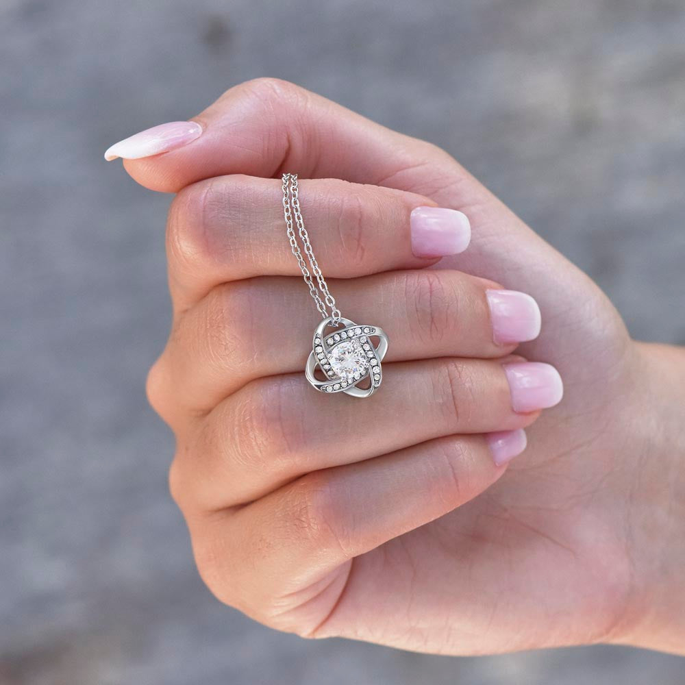 No Rain, No Flowers- Love Knot Necklace