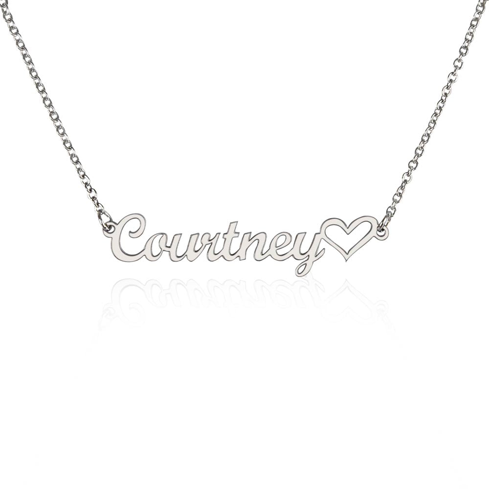 Personalized Heart & Name Pendant