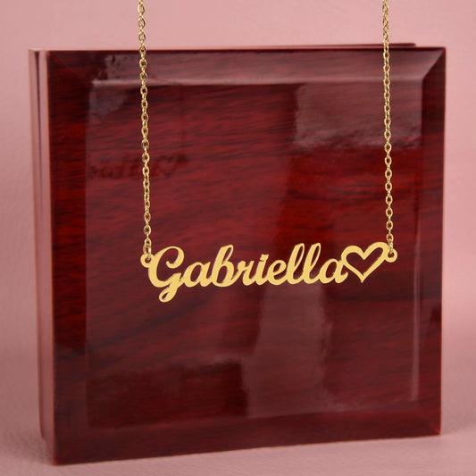 Personalized Heart & Name Pendant