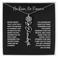 No Rain, No Flowers - Personalized Birth Flower & Name Necklace