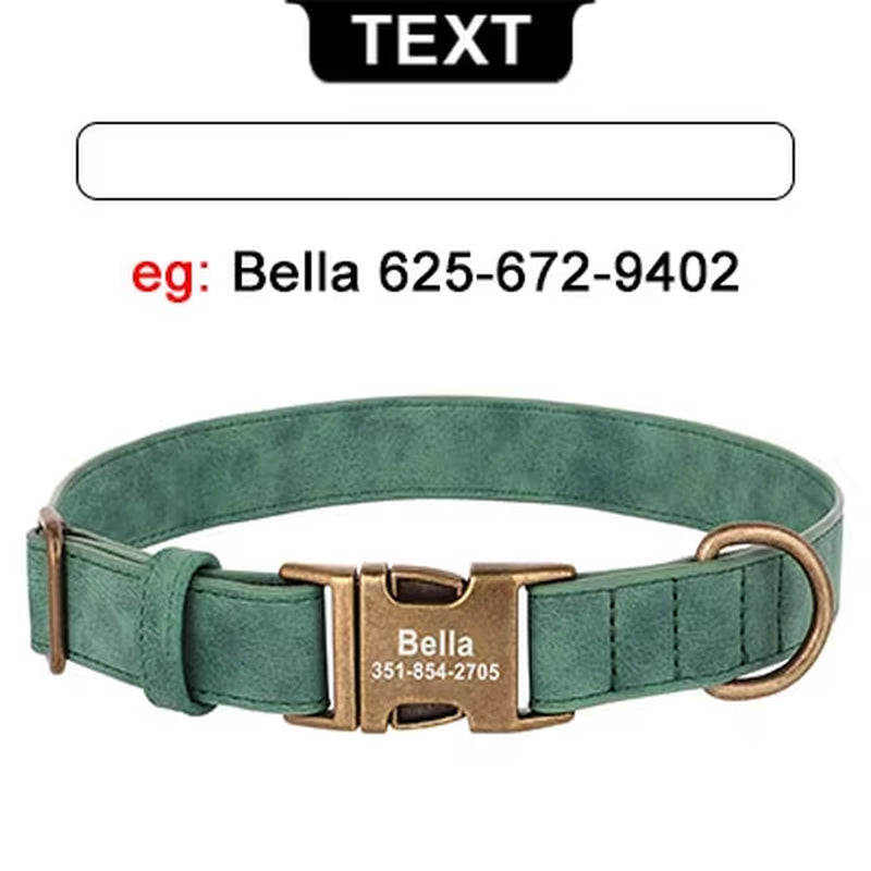 Personalized Engraved Buckle Pet Collars