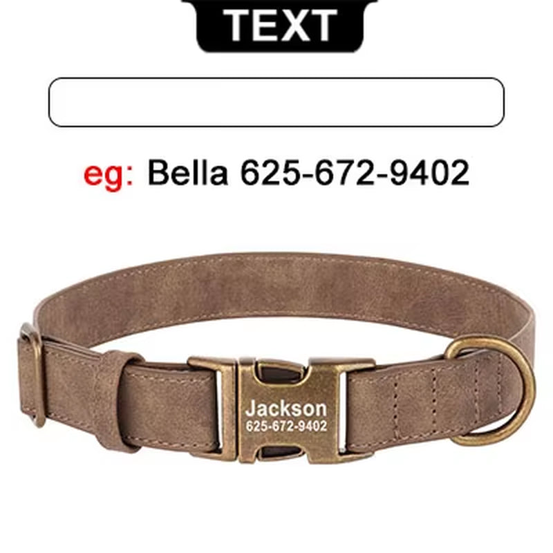 Personalized Engraved Buckle Pet Collars