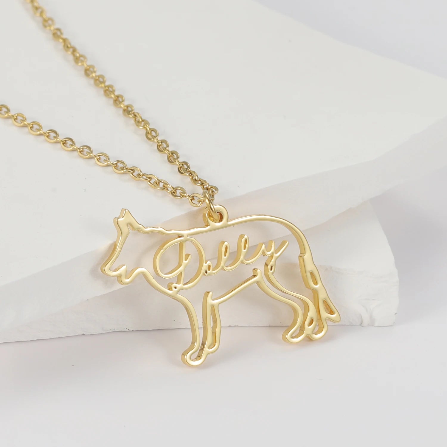 Custom Dog Necklace with Name Personalized 